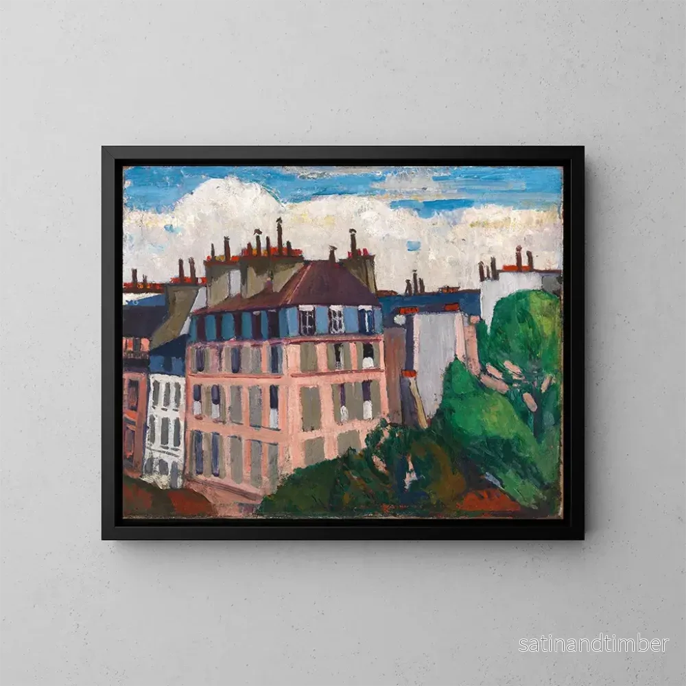 Reproduktion av målningen Toits de Paris – Henry Lyman Saen