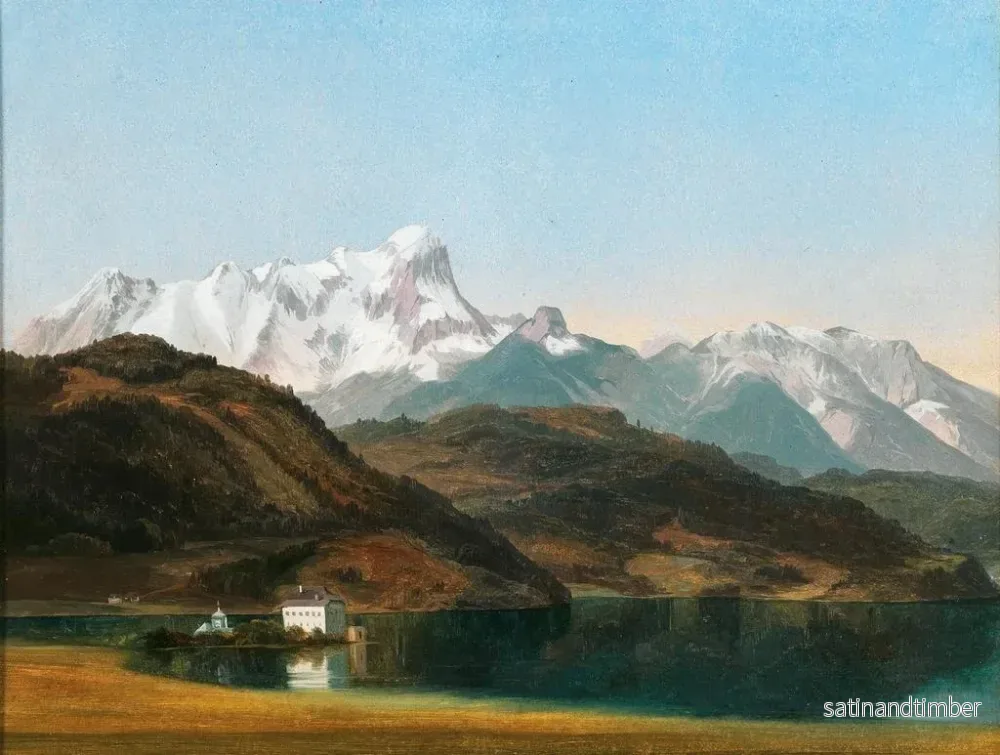 Reproduktion av målningen En vy av Maria Loretto vid Wörthersee - Markus Pernhart - Bild 2