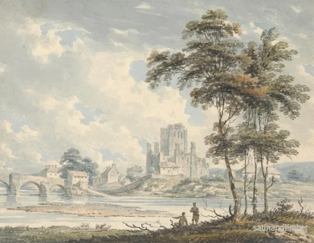 Reproduktion av målningen Abbaye de Kelso, Rosburghshire - Edward Dayes - Bild 2