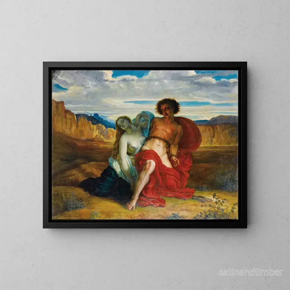 Reproduktion av målningen La tortyr av Mezence - Louis Janmot