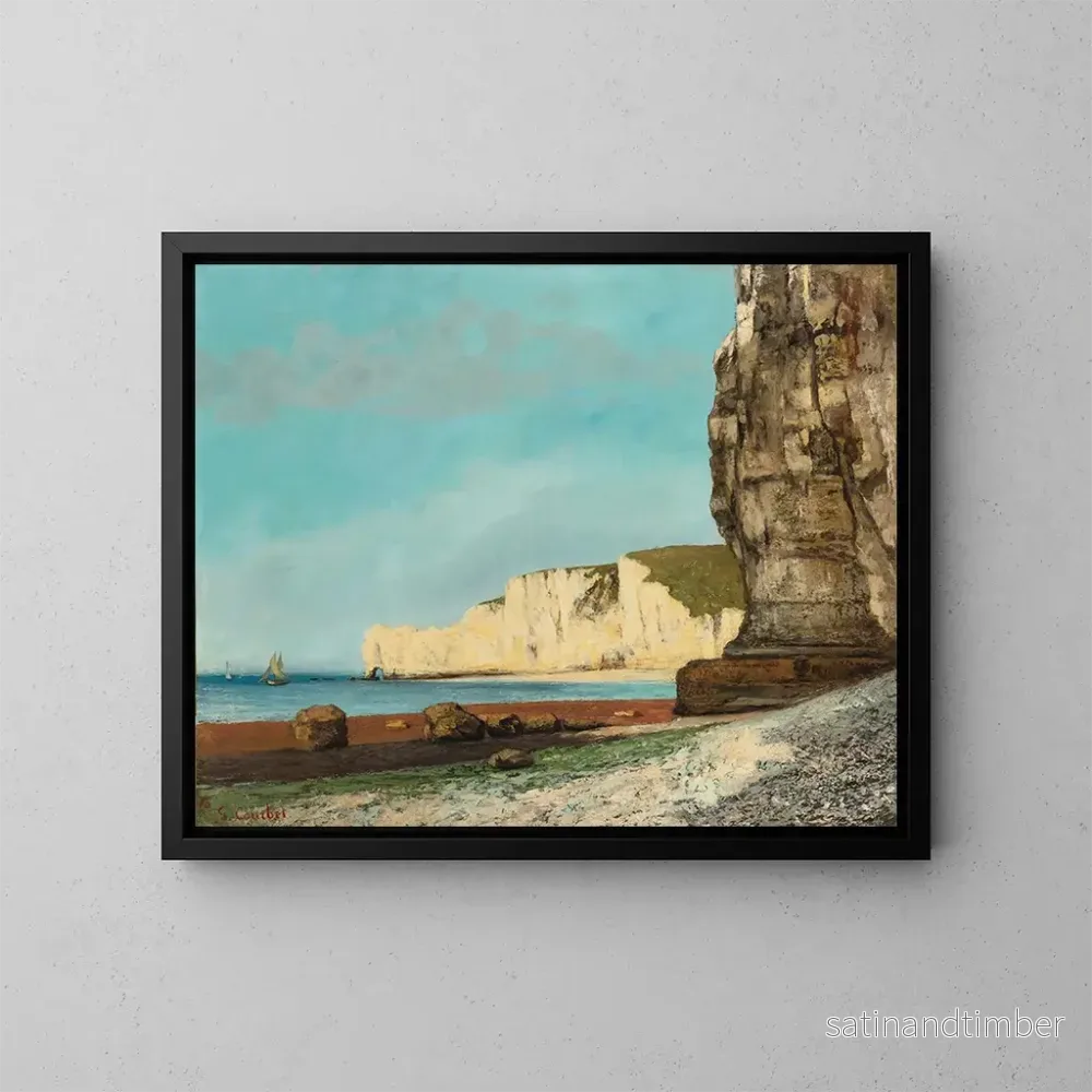 Reproduktion av målningen Les Falaises d'Étretat - Gustave Courbet