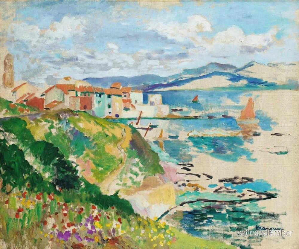 Reproduktion av målningen Vue sur la Ponche, Saint-Tropez - Henri Manguin - Bild 2