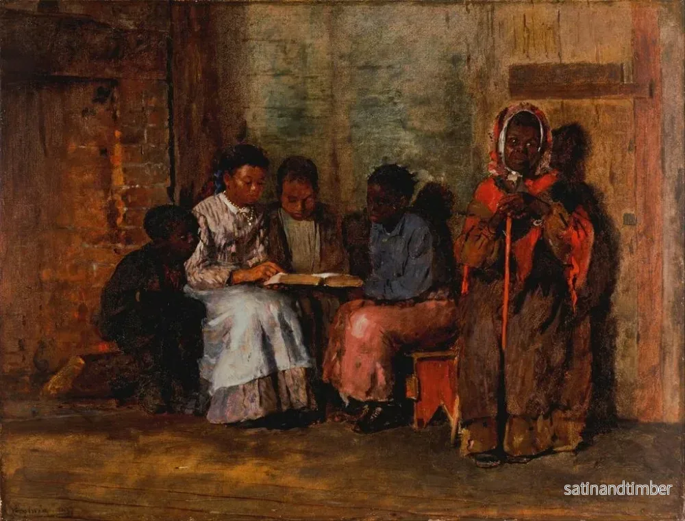 Reproduktion av målningen Söndag morgon i Virginia - Winslow Homer - Bild 2