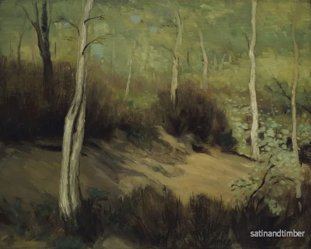 Reproduktion av målningen Vår i Fontainebleau-skogen - Robert Henri - Bild 2