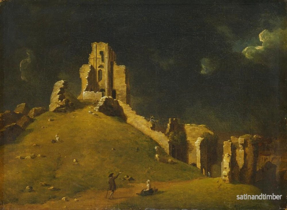 Reproduktion av målningen Château de Corfe, Dorset - John Inigo Richards - Bild 2