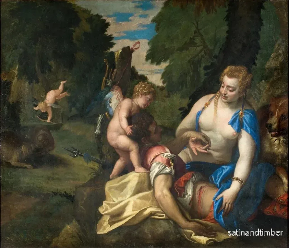 Reproduktion av målningen Venus gråtande Adonis - Paolo Véronèse - Bild 2