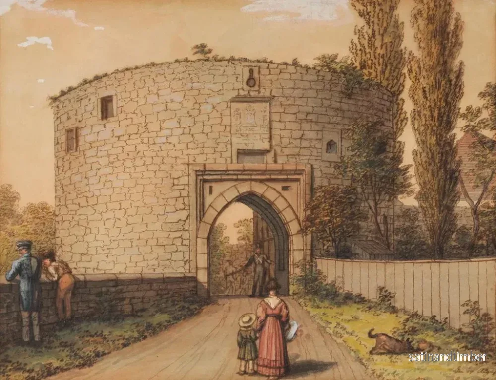 Reproduktion av målningen La porte de Frédéric au château de Linz - Johannes Maria Monsorno - Bild 2