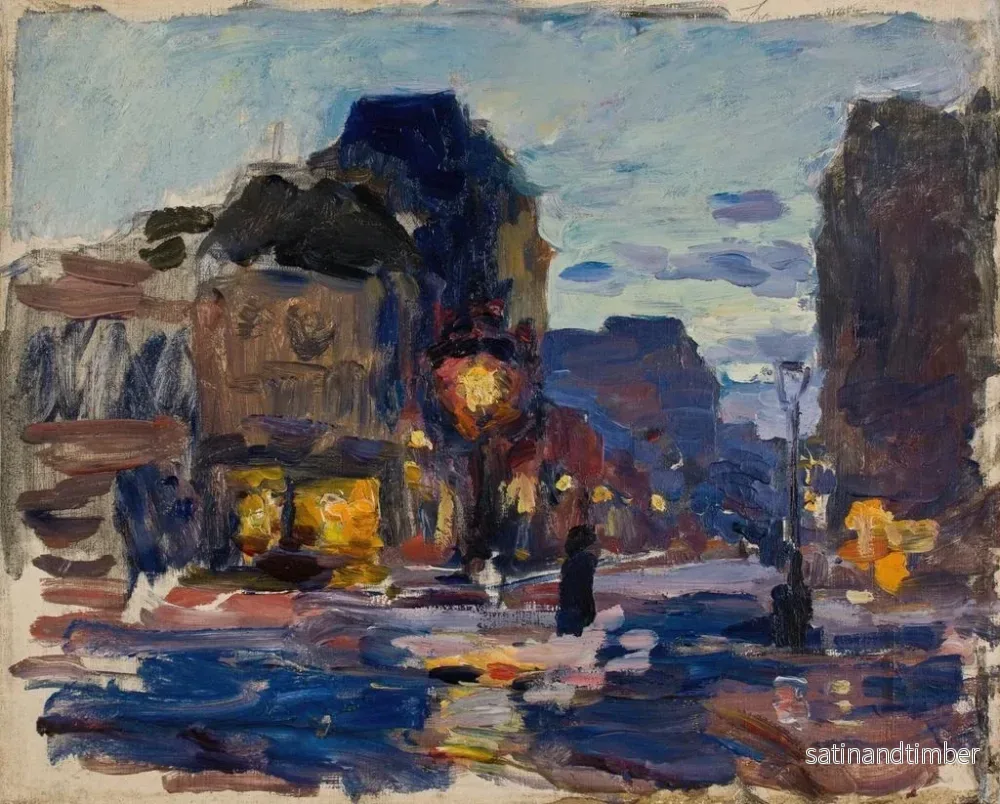 Reproduktion av målningen Rue à Paris - Ludwik de Laveaux - Bild 2