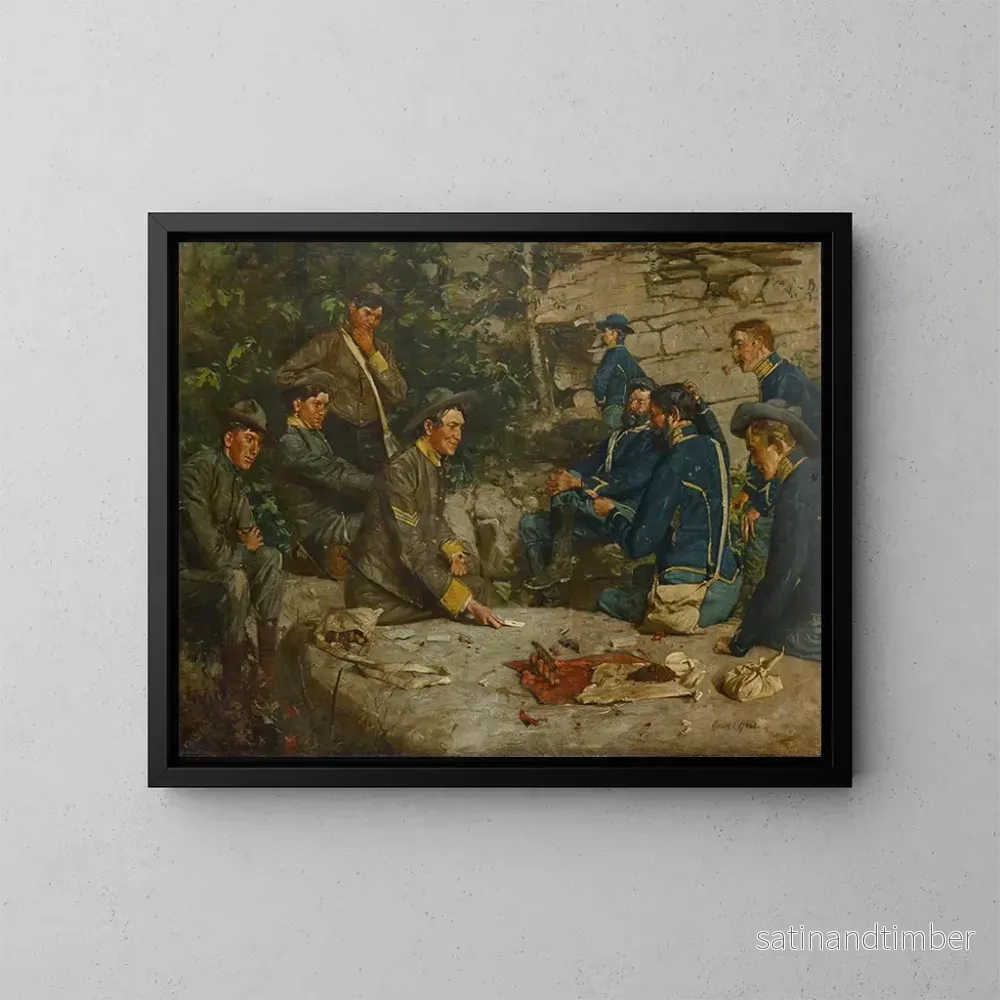Reproduktion av målningen Entre les lignes - William Gilbert Gaul