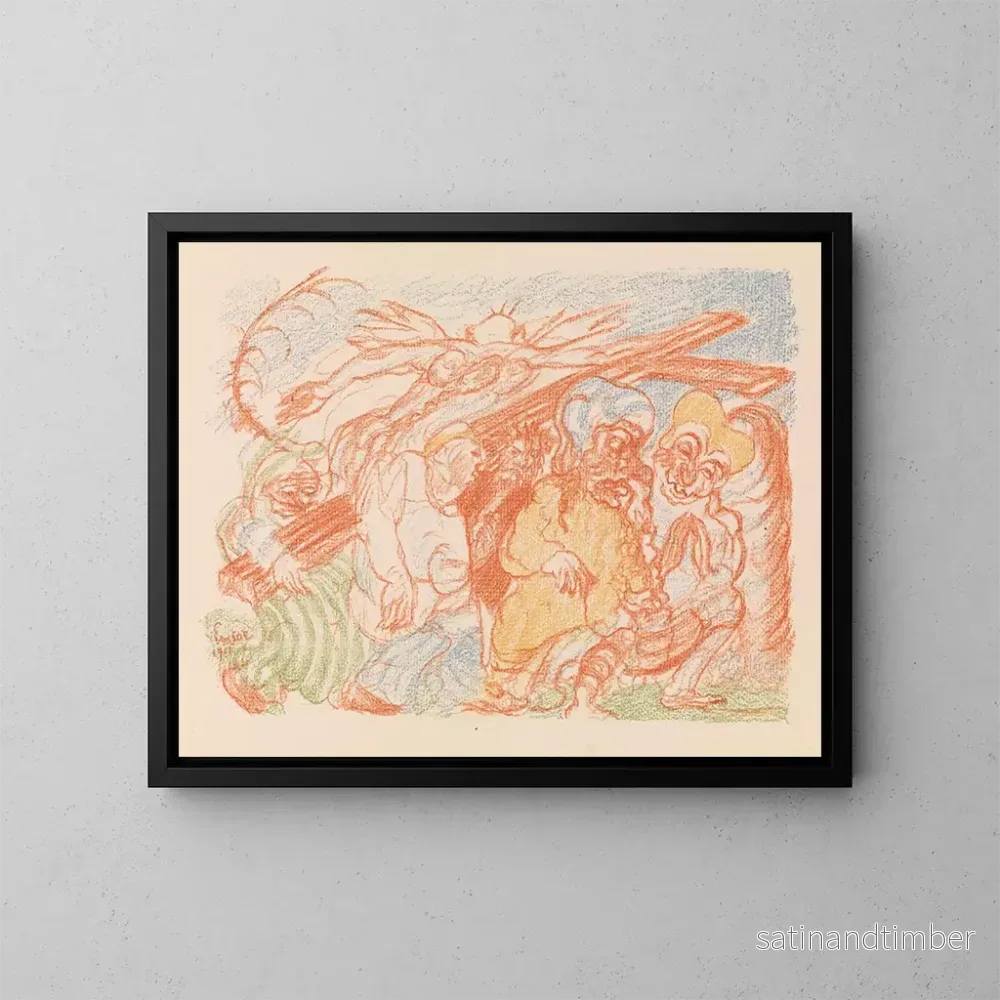 Reproduktion av målningen Calvaire - James Ensor