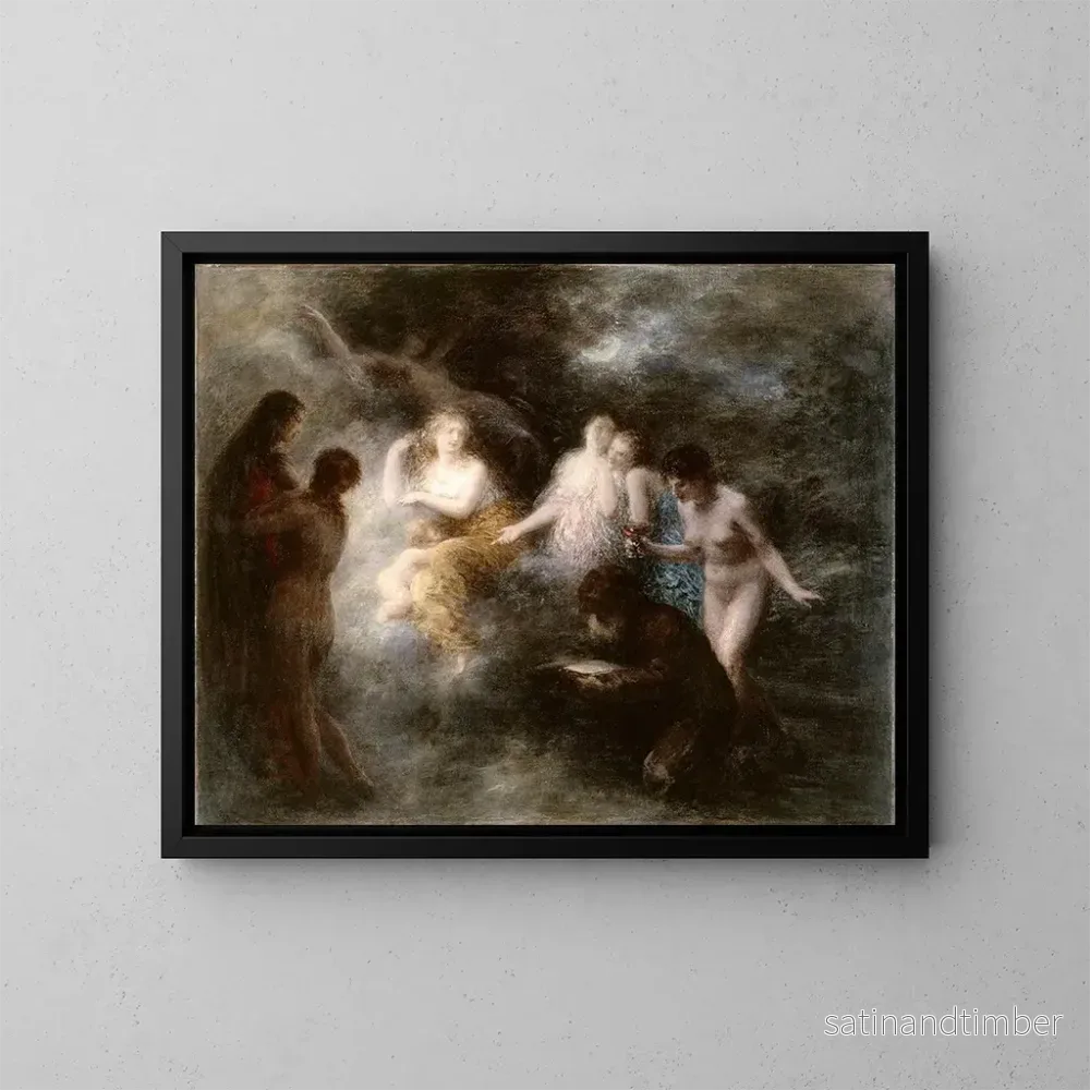 Reproduktion av målningen La Tentation de saint Antoine - Henri Fantin-Latour