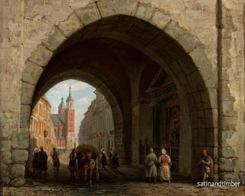 Reproduktion av målningen Porte de Saint-Florian à Cracovie - Marcin Zaleski - Bild 2