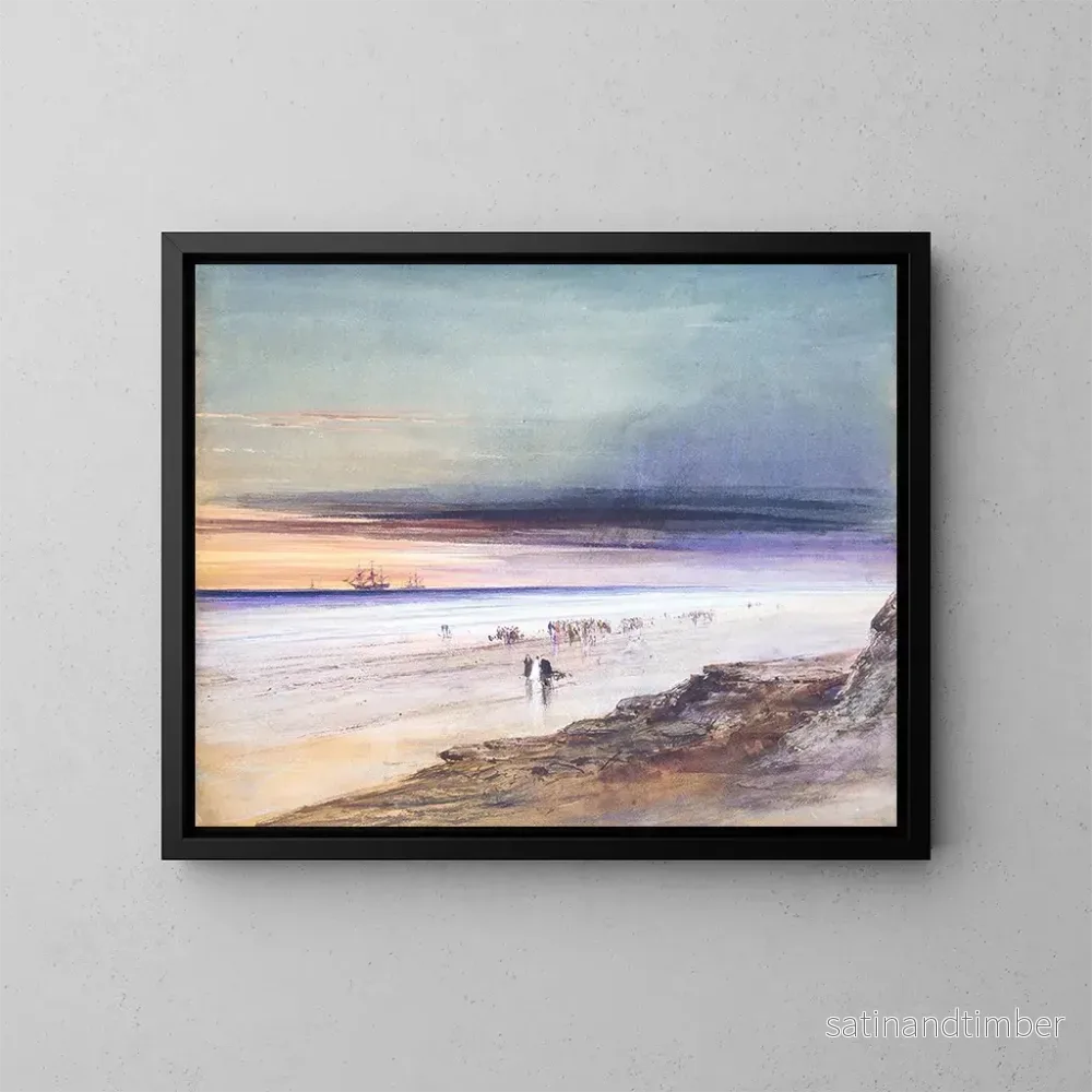Reproduktion av målningen Strandscen - James Hamilton