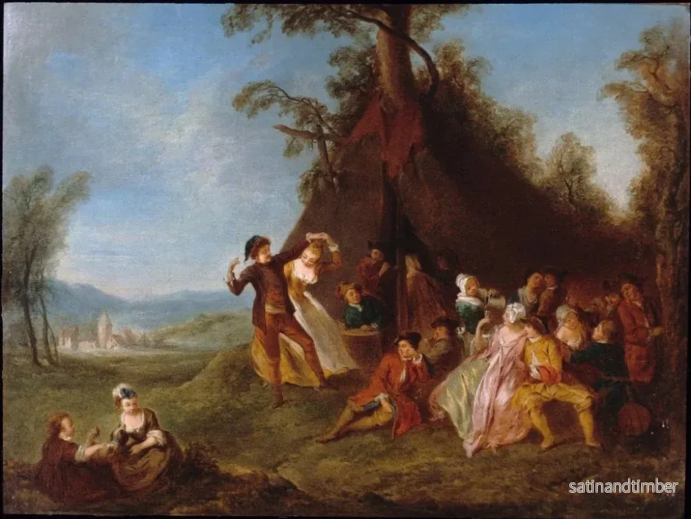 Reproduktion av målningen Glädjescener med soldater - Jean-Baptiste Pater - Bild 2