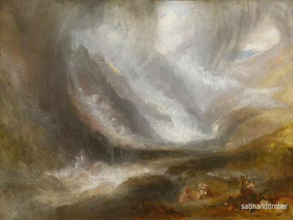 Reproduktion av målningen Vallée d'Aoste: snöstorm, lavin och åska - Joseph Mallord William Turner - Bild 2