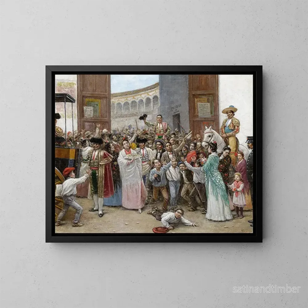 Reproduktion av målningen av den triumferande utgången från Maestranza i Sevilla – Joaquín Turina y Areal Reproduktion av målningen av den triumferande utgången från Maestranza i Sevilla – Joaquín Turina y Areal