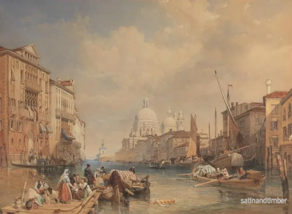 Reproduktion av målningen Le Grand Canal à Venise - James Duffield Harding - Bild 2