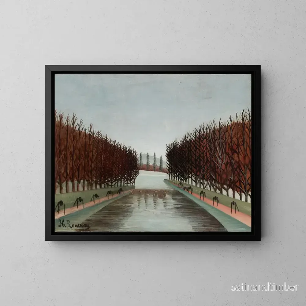 Reproduktion av målningen Le Canal - Henri Rousseau