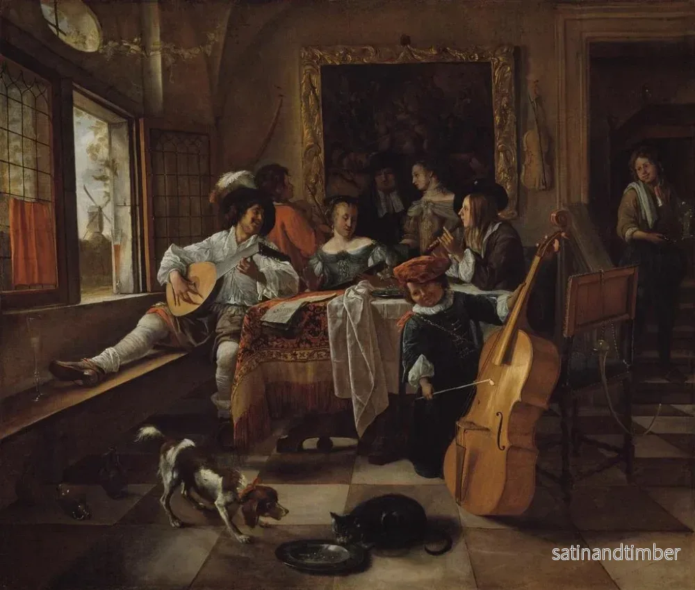 Reproduktion av målningen Le concert de famille - Jan Steen - Bild 2