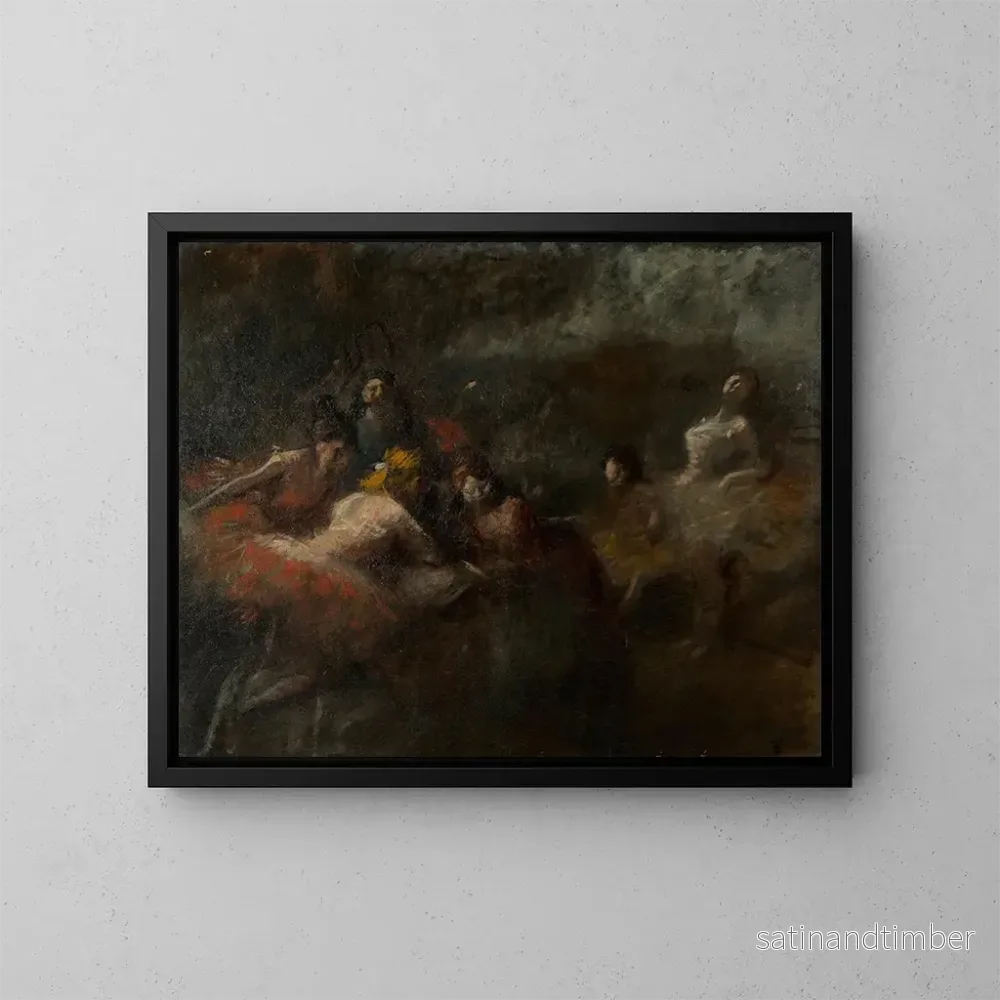 Reproduktion av målningen Les danseurs - Jean-Louis Forain