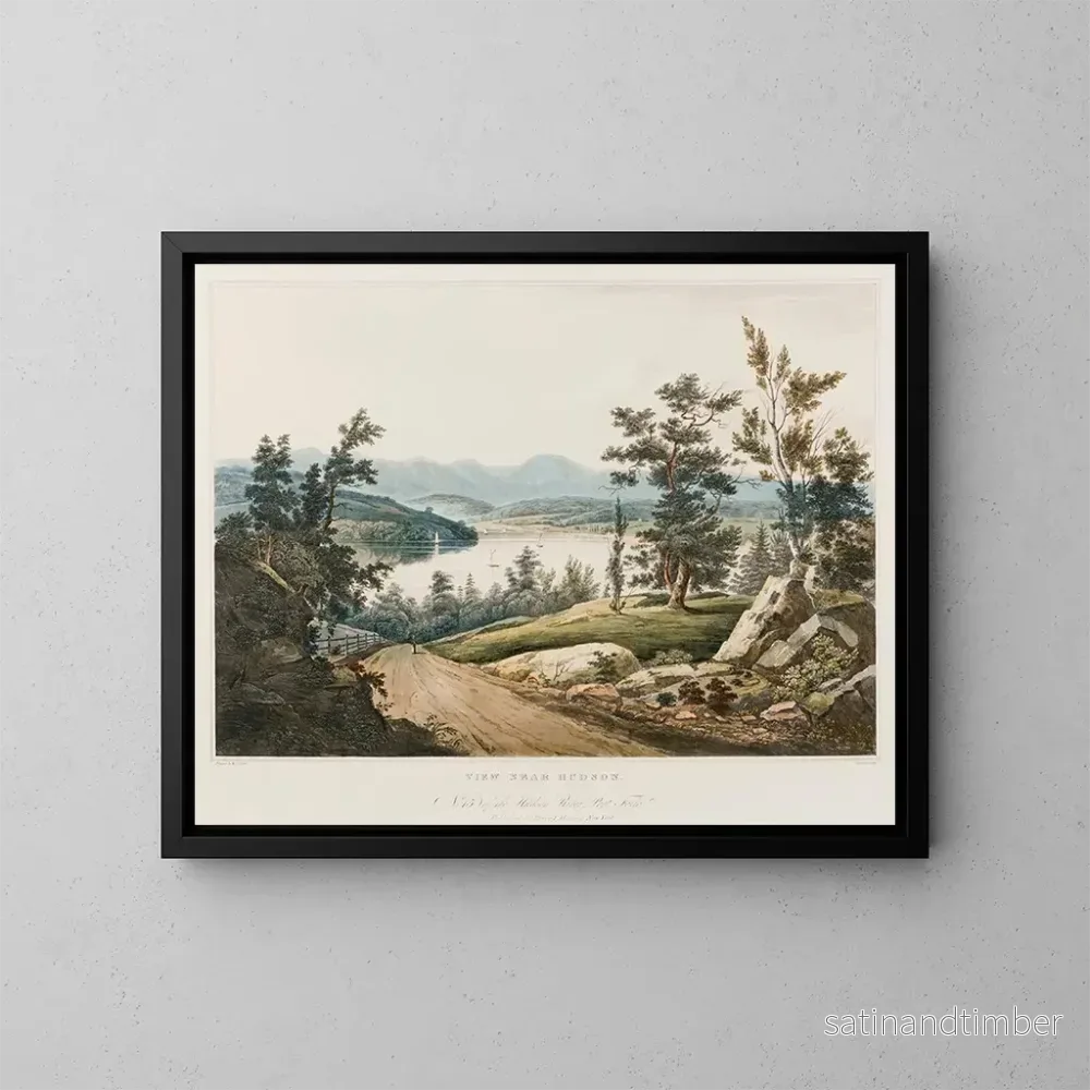 Reproduktion av målningen Vue près de Hudson - William Guy Wall