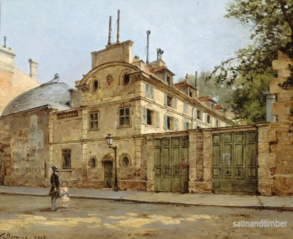 Reproduktion av målningen av Hôtel de Balzac, ingång och fasad mot Fortune-gatan, idag Balzac-gatan - Paul-Joseph-Victor Dargaud - Bild 2