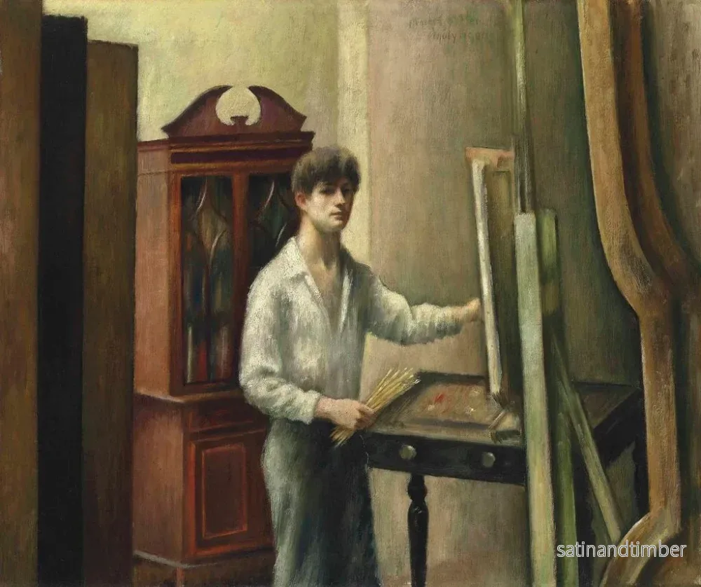 Reproduktion av målningen L'artiste dans son atelier - Mark Gertler - Bild 2
