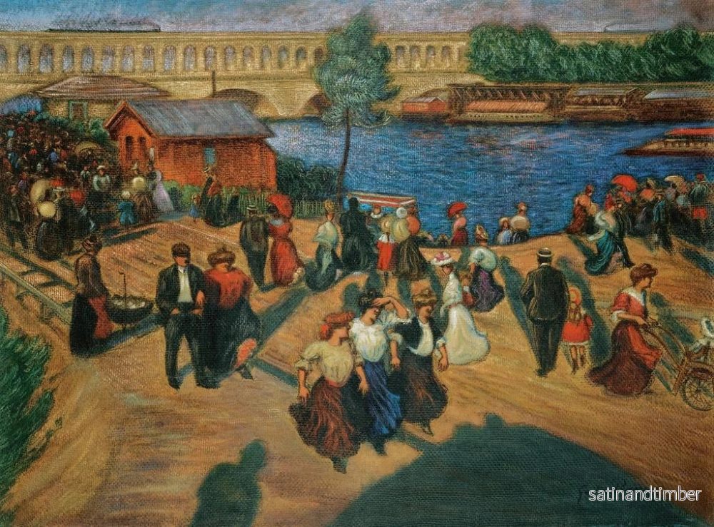 Reproduktion av målningen Le quai de Javel - Gaston Prunier - Bild 2