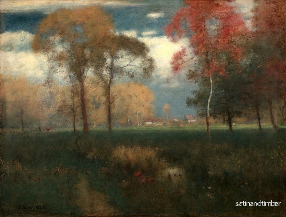 Reproduktion av målningen av en solig höstdag - George Inness - Bild 2