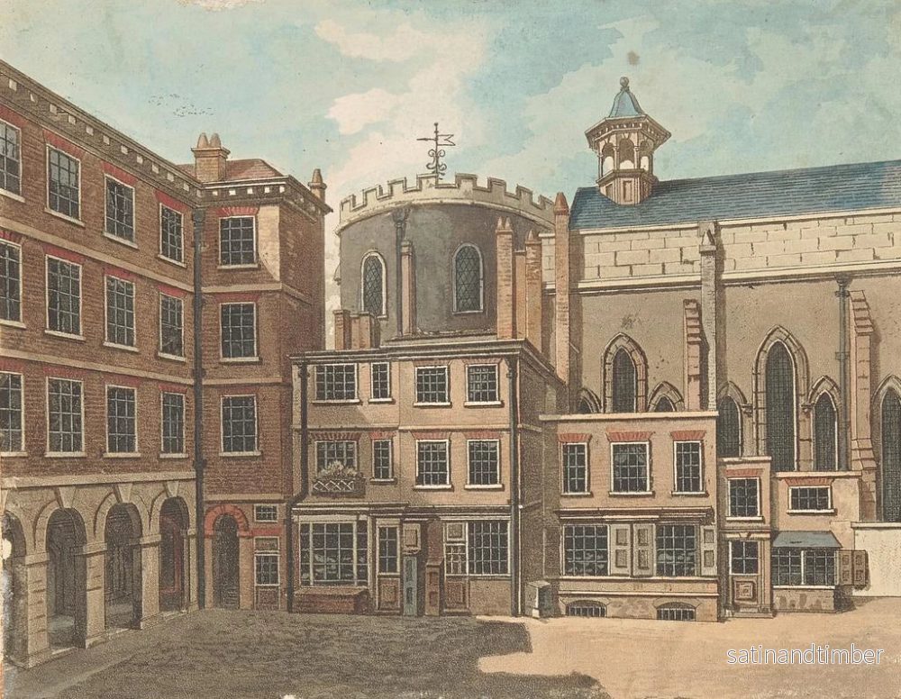 Reproduktion av målningen av kyrkan i templet - Samuel Ireland - Bild 2