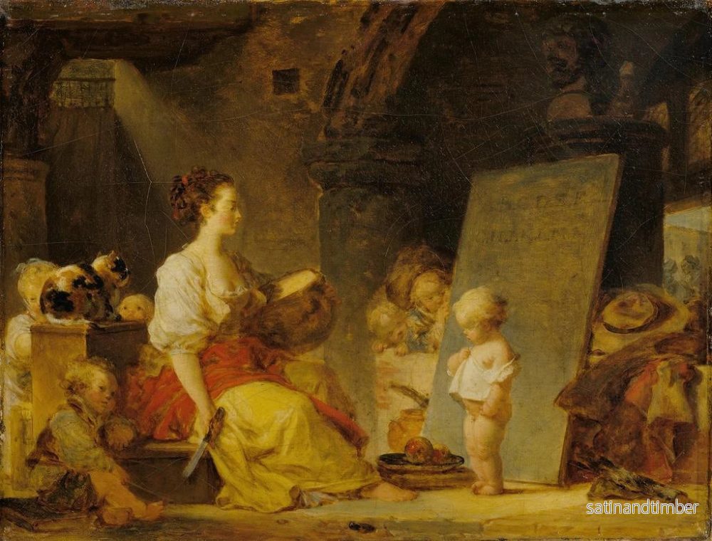 Reproduktion av målningen Dites donc, s'il vous plaît - Jean-Honoré Fragonard - Bild 2