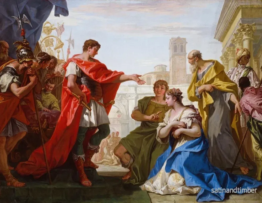 Reproduktion av målningen La Tempérance de Scipion - Sebastiano Ricci - Bild 2