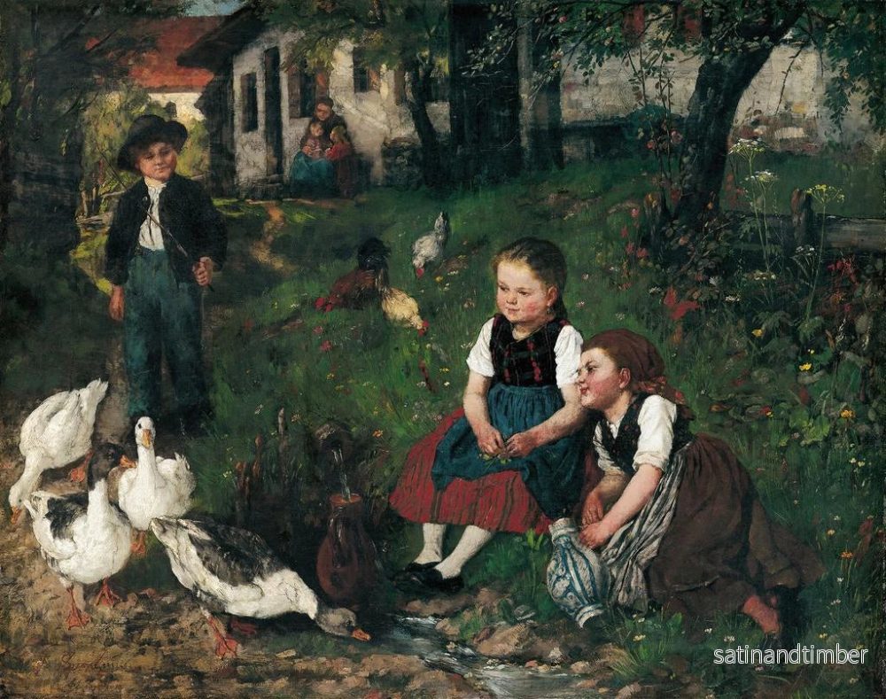 Reproduktion av målningen Sommardag - Johann Sperl - Bild 2