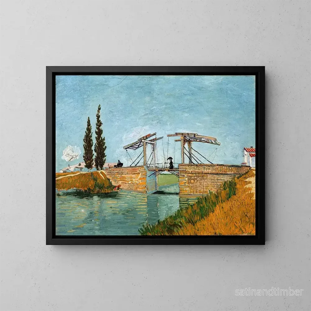 Reproduktion av målningen Le pont Langlois à Arles - Vincent van Gogh