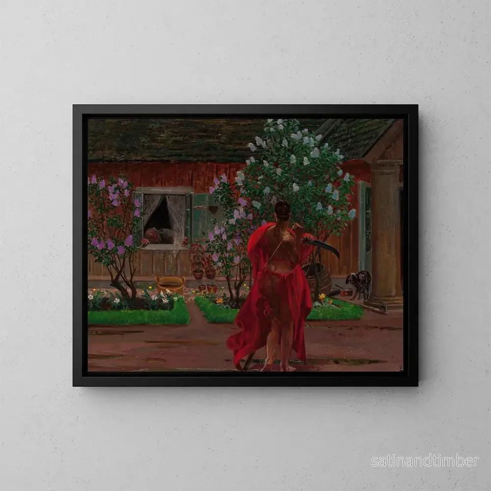 Reproduktion av målningen Thanatos - Jacek Malczewski