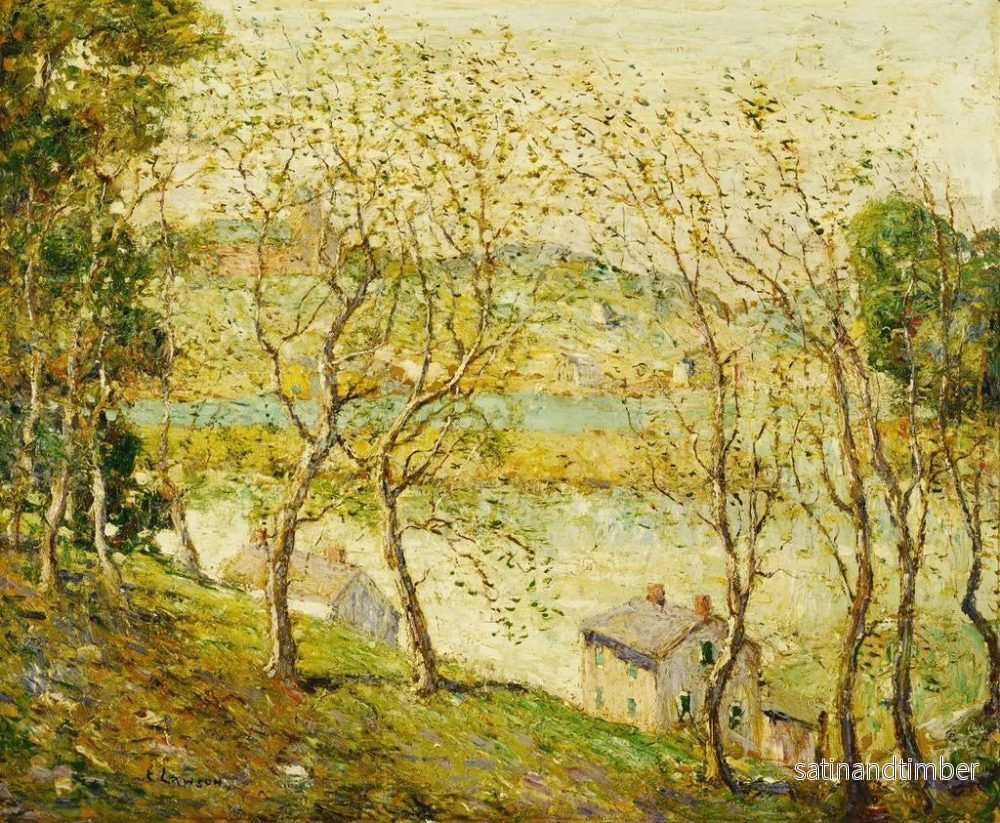 Reproduktion av målningen Vår på Harlemfloden - Ernest Lawson - Bild 2