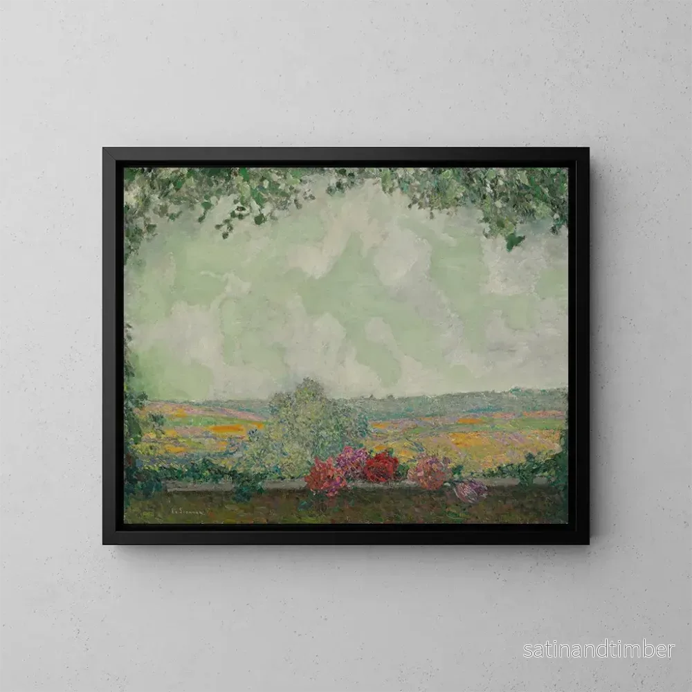 Reproduktion av målningen Vue de la terrasse - Henri Le Sidaner