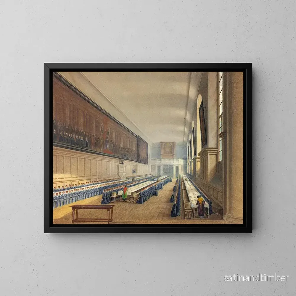 Reproduktion av målningen av Salle de l'hôpital des Christs - Augustus Charles Pugin