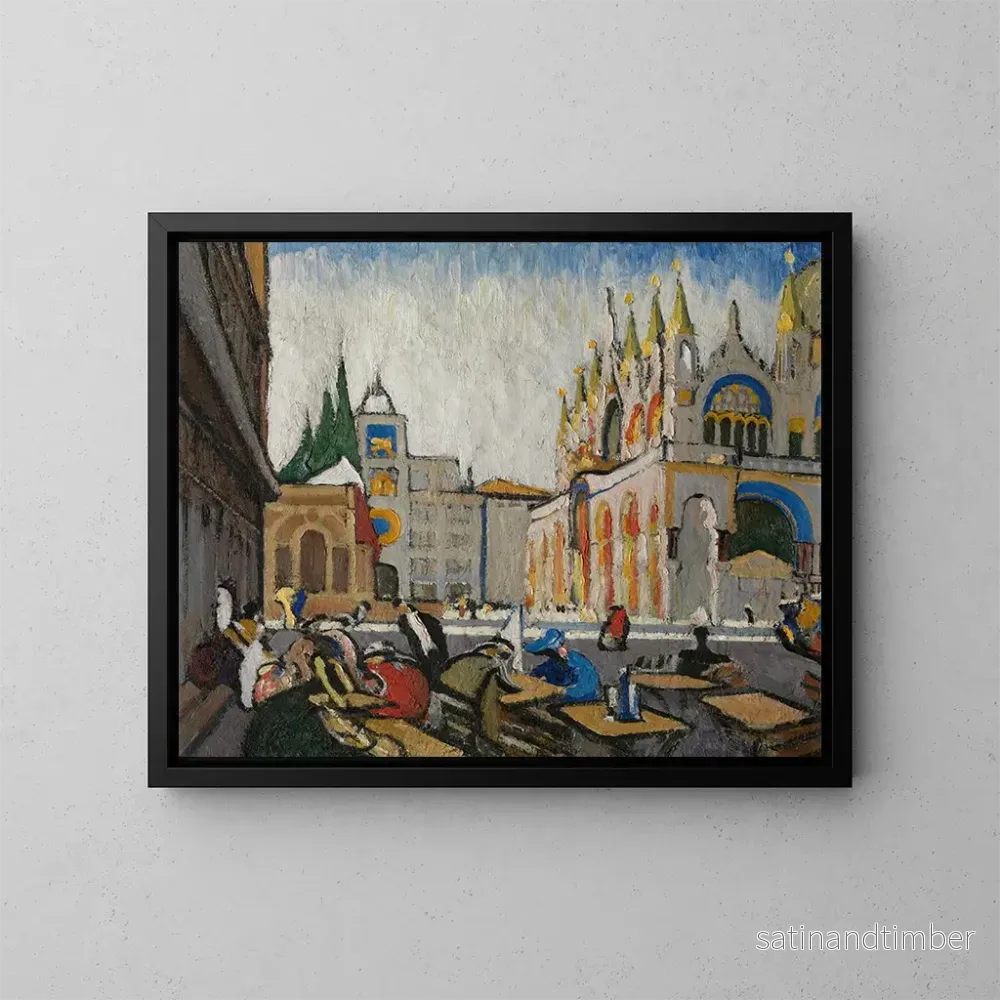 Reproduktion av målningen San Marco från Piazetta – Jules Schmalzigaug Reproduktion av målningen San Marco från Piazetta – Jules Schmalzigaug