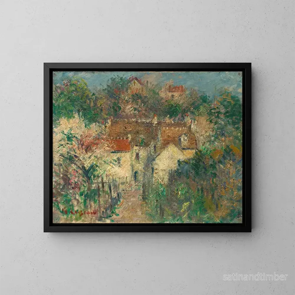 Reproduktion av målningen Vue de village - Gustave Loiseau