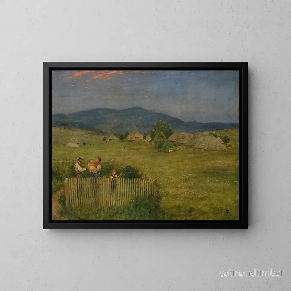 Reproduktion av målningen Petit jardin dans la Forêt-Noire - Hans Thoma