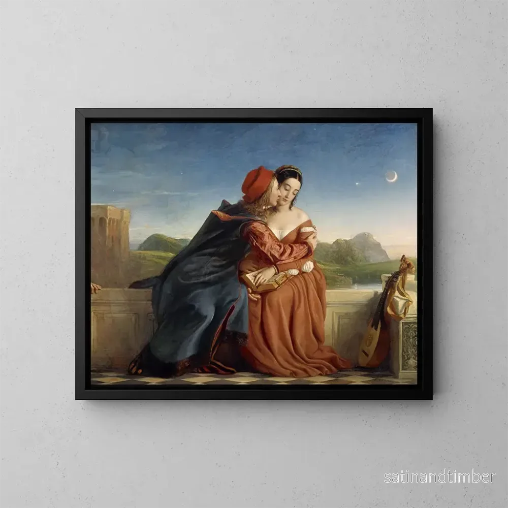 Reproduktion av målningen Francesca da Rimini - William Dyce
