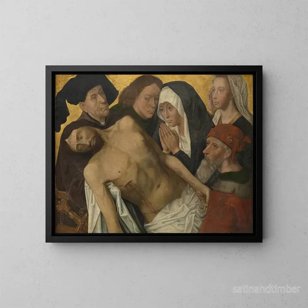 Reproduktion av målningen La Lamentation du Christ - Hugo van der Goes