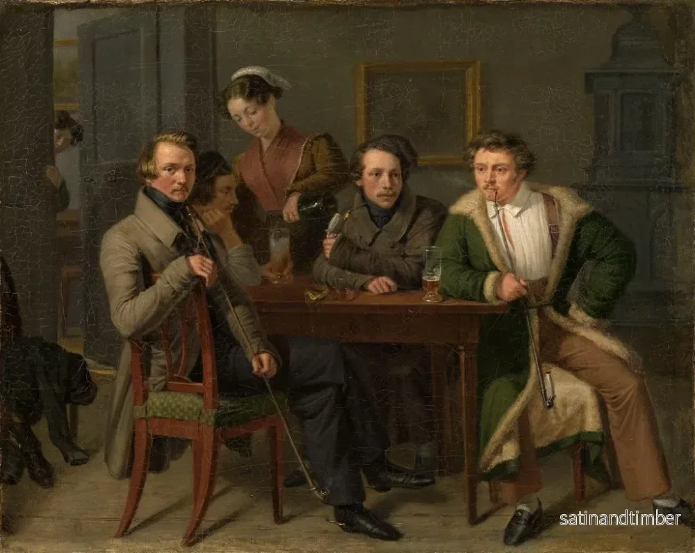 Reproduktion av målningen L'architecte Friedrich Eisenlohr entouré de ses amis - Friedrich Mosbrugger - Bild 2