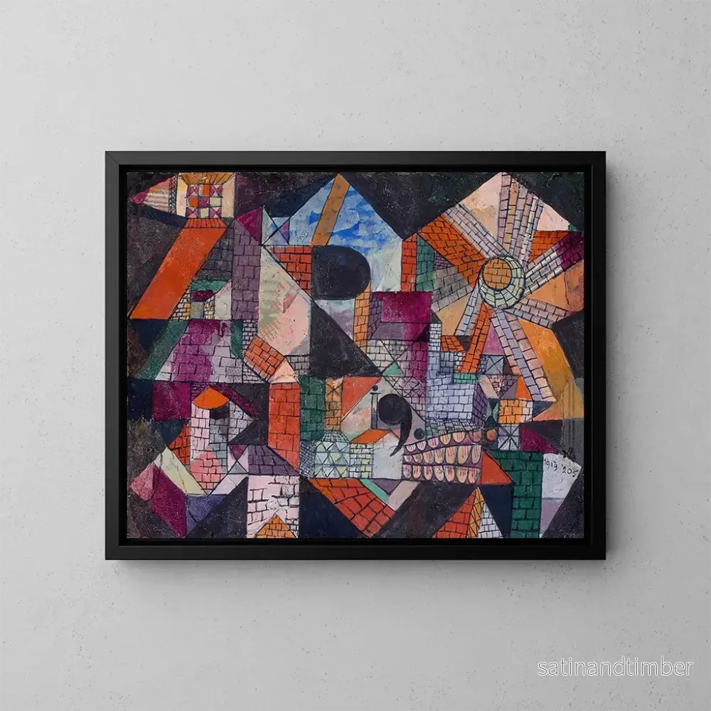 Reproduktion av målningen Stad R - Paul Klee