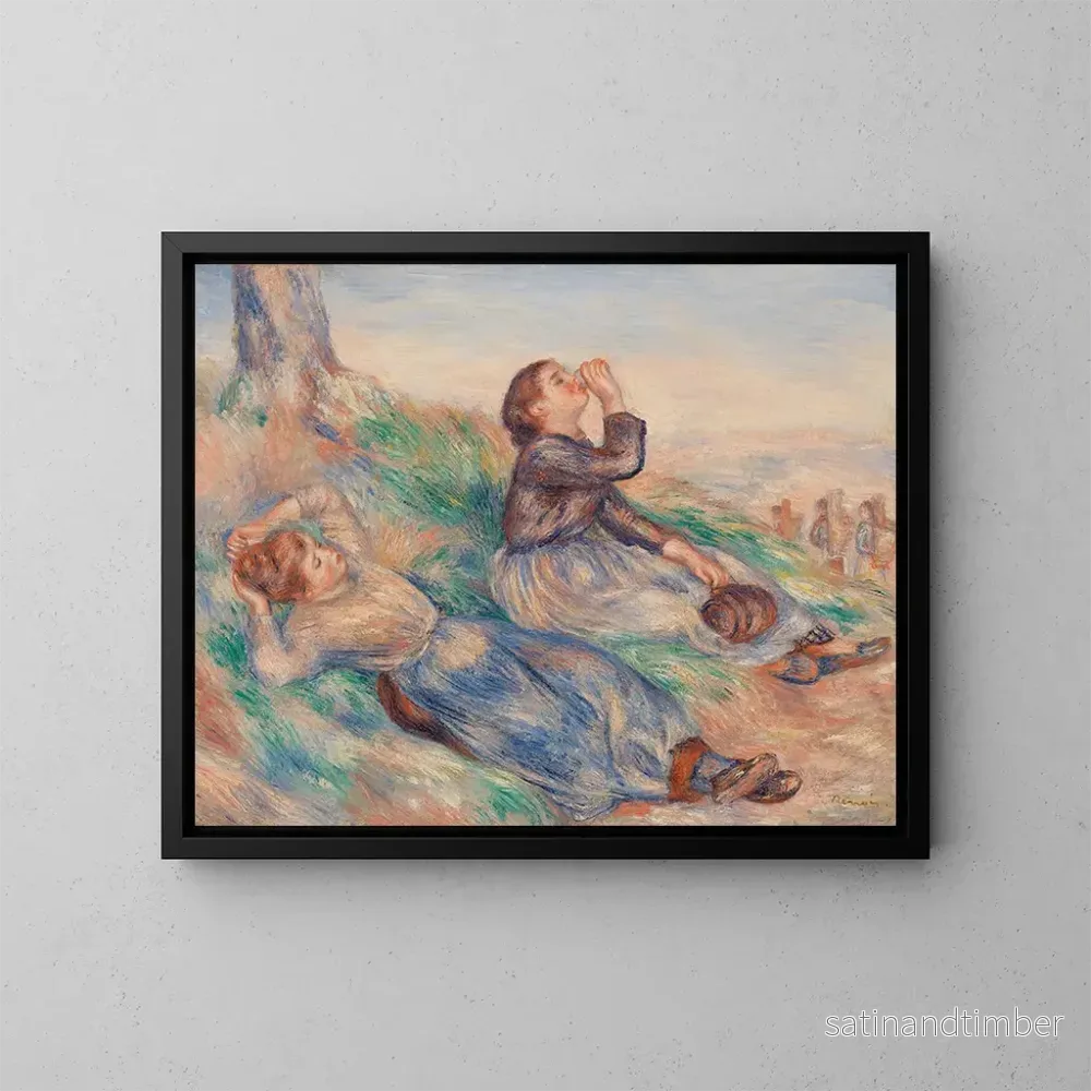 Reproduktion av målningen Vendangeuses - Pierre-Auguste Renoir