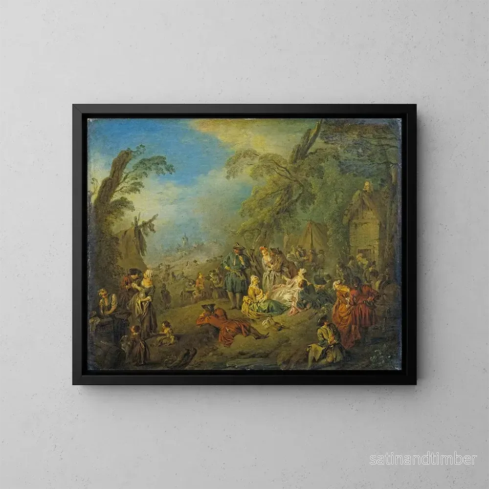 Reproduktion av målningen Les Vivandières de Brest - Jean-Baptiste Pater