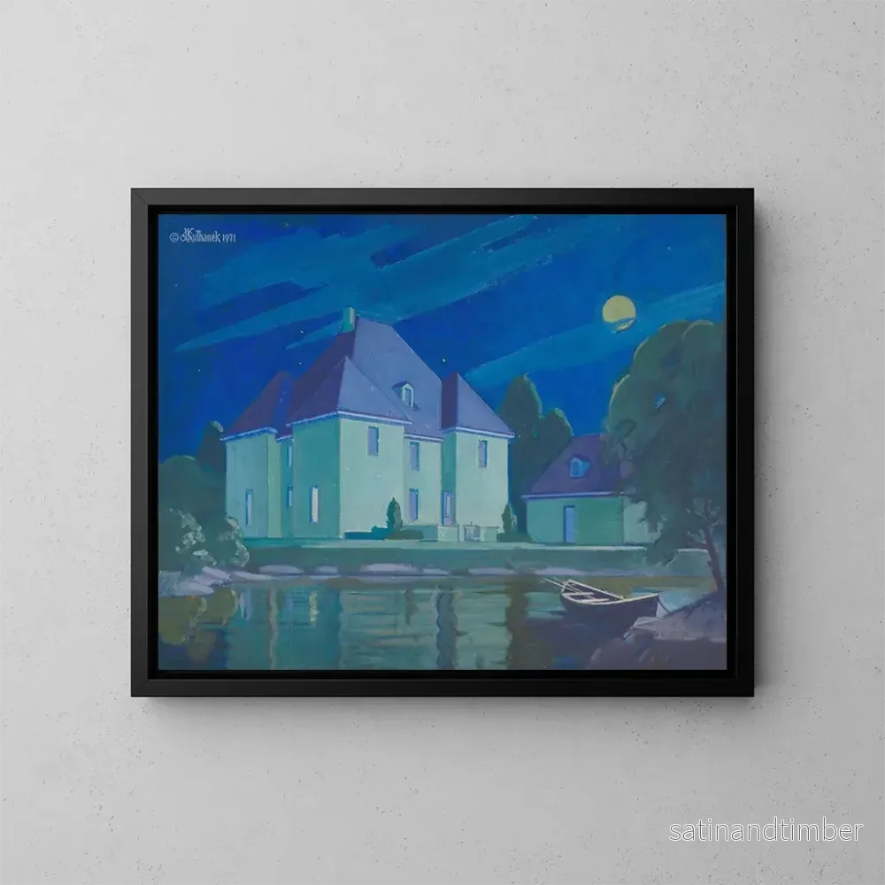 Reproduktion av målningen Reflektioner i Normandie - James C. Kulhanek