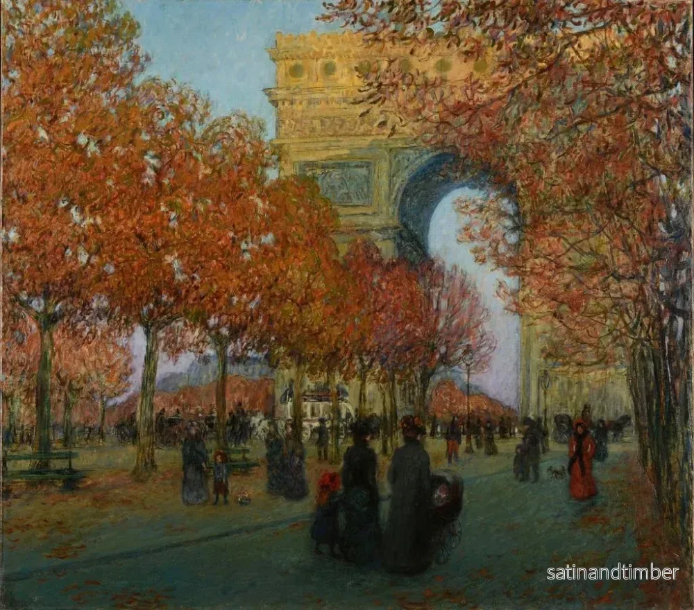Reproduktion av målningen L'Arc de Triomphe de l'Étoile - Louis Paviot - Bild 2