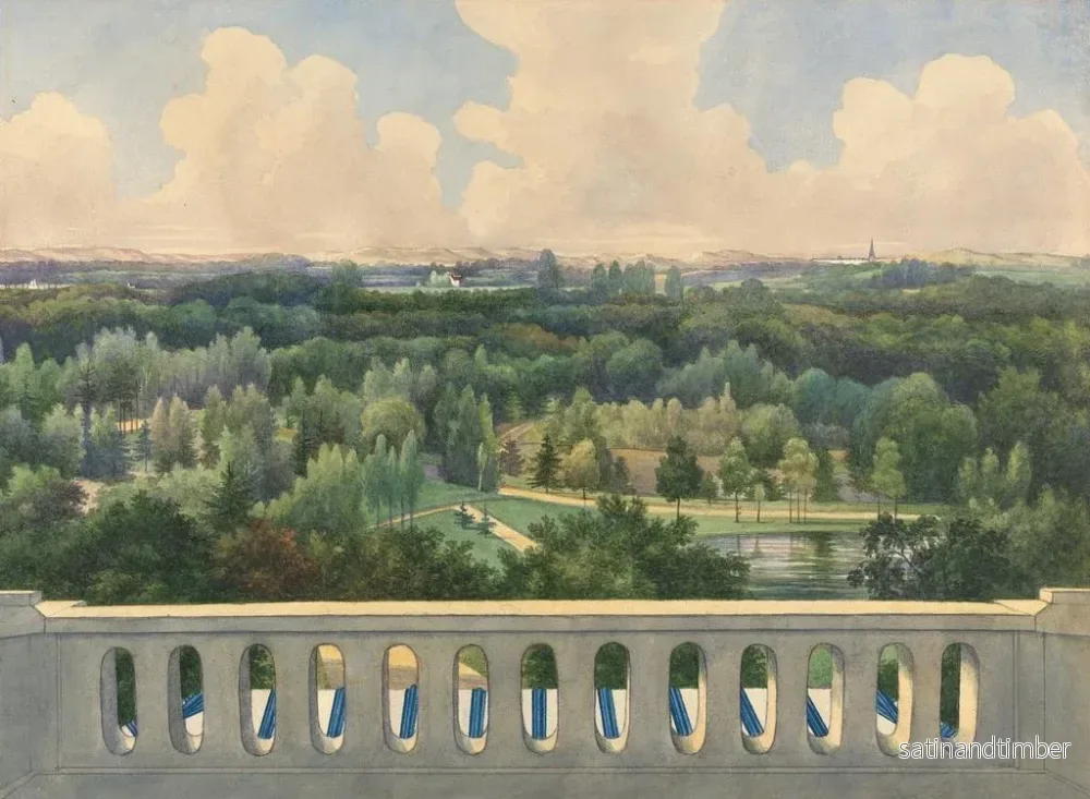 Reproduktion av målningen Vue de Boschbeek Groenendaal vers Leidschevaart et Zandvoort - Gerrit Jan Schouten - Bild 2